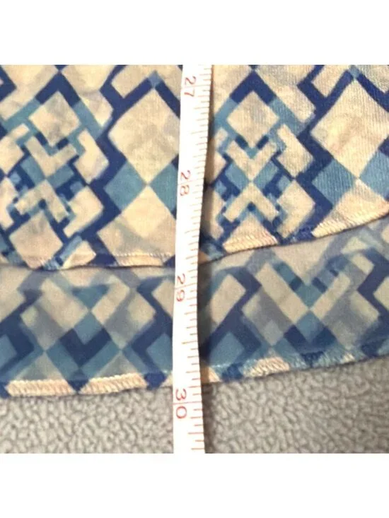 Floral Print Multicolor High-Low Blouse With Orange Accents Size L Tropical - Picture 7 of 7